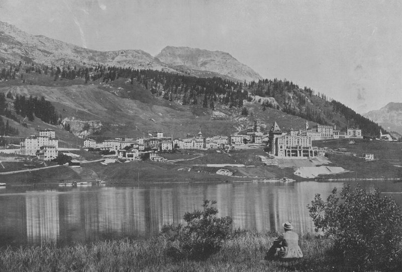 Saint-Moritz-Dorf (b/w photo) 作者 瑞士摄影师