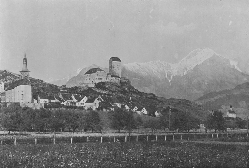 Sargans, Vallee du Rhin (b/w photo) 作者 瑞士摄影师