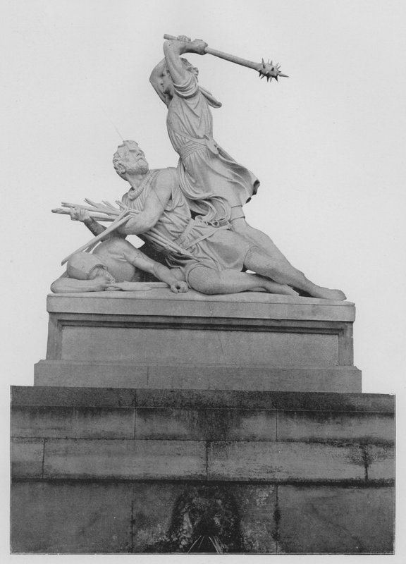 Stans, Monument de Winkelried (b/w photo) 作者 瑞士摄影师