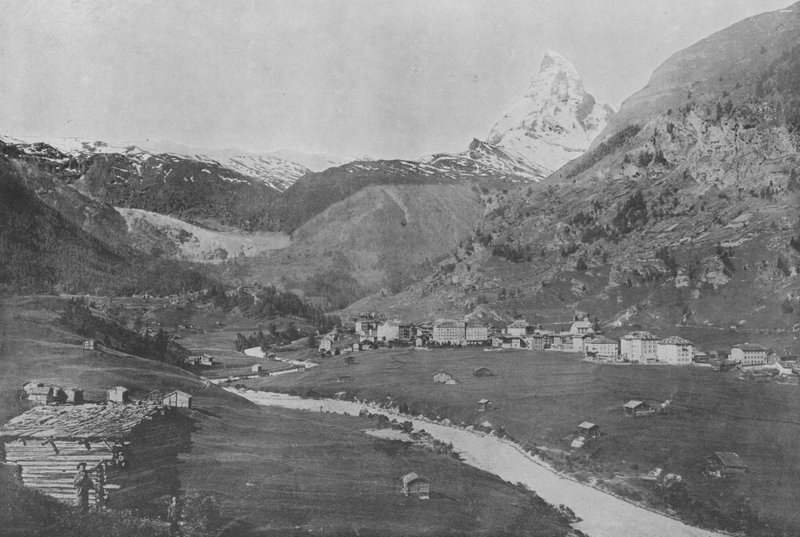 Zermatt et le Mont-Cervin (b/w photo) 作者 瑞士摄影师