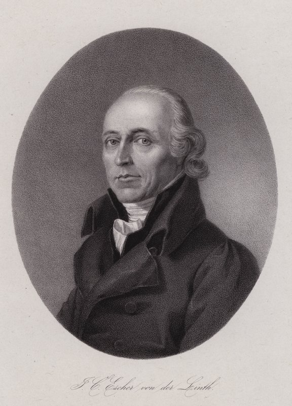 Hans Conrad Escher von der Linth，瑞士科学家、艺术家和政治家（版画） 作者 瑞士学校