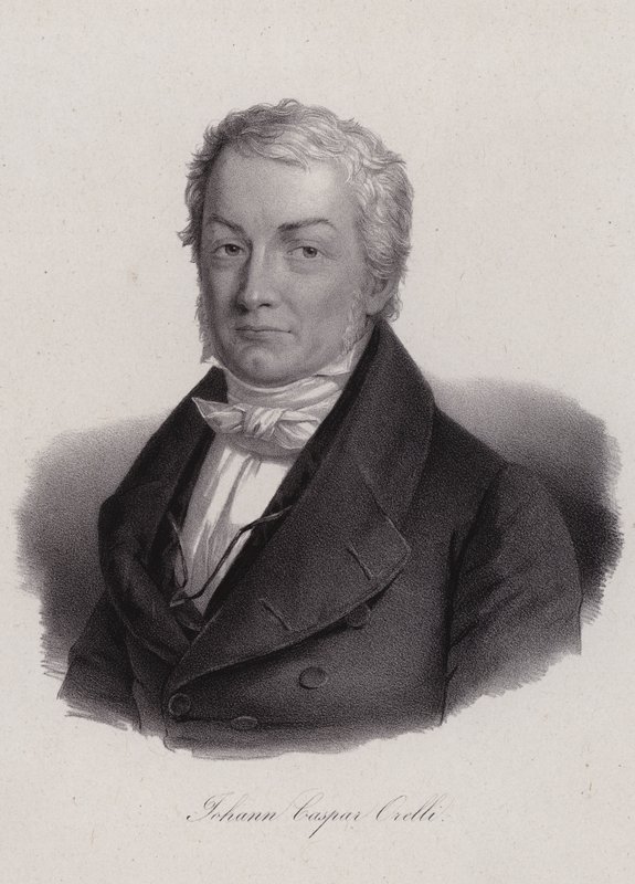 Johann Caspar von Orelli，瑞士古典学者（版画） 作者 瑞士学校