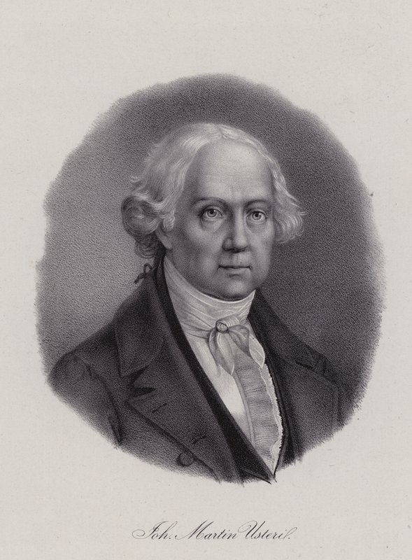 Johann Martin Usteri，瑞士诗人（雕刻）。 作者 瑞士学校