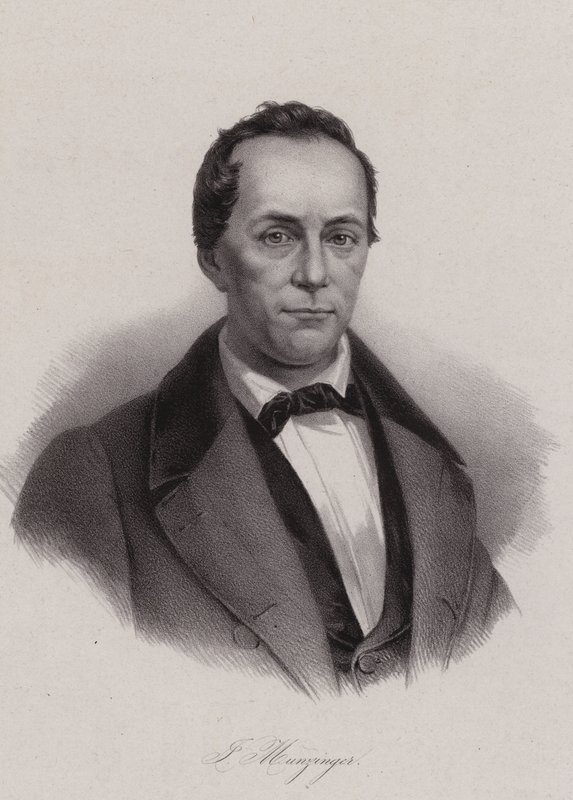 Josef Munzinger，瑞士政治家（版画） 作者 瑞士学校