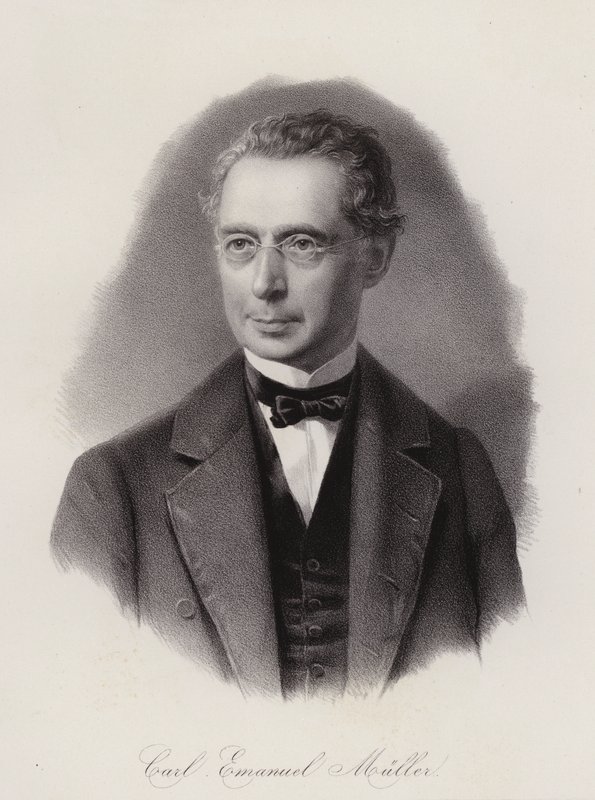 Karl Emanuel Muller，瑞士土木工程师和政治家（雕刻） 作者 瑞士学校