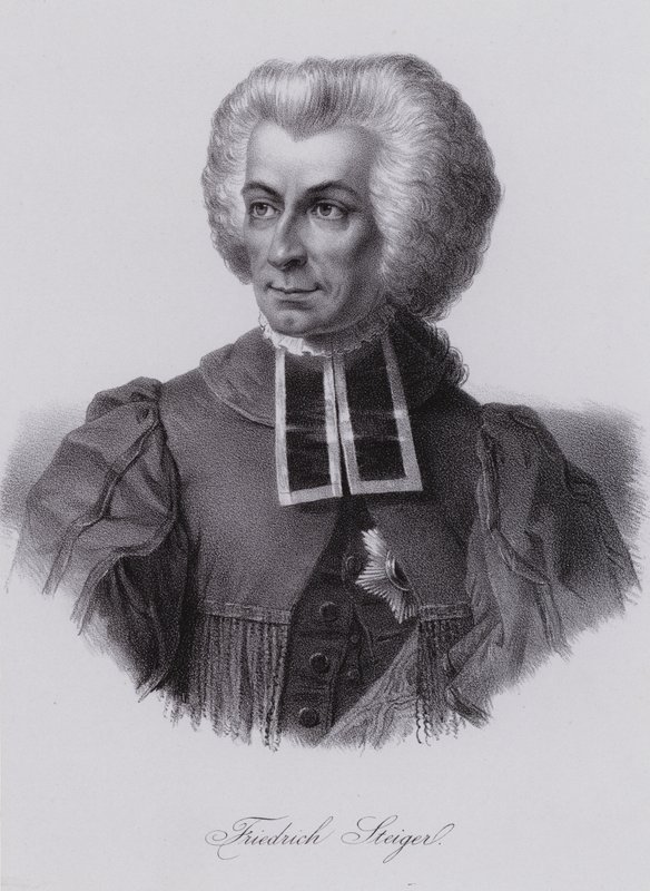 Niklaus Friedrich von Steiger，瑞士政治家（雕刻） 作者 瑞士学校