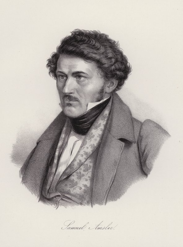 Samuel Amsler，瑞士雕刻家（雕刻）。 作者 瑞士学校