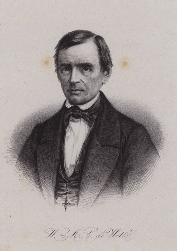 Wilhelm Martin Leberecht de Wette，德国出生的瑞士神学家和圣经学者（版画） 作者 瑞士学校