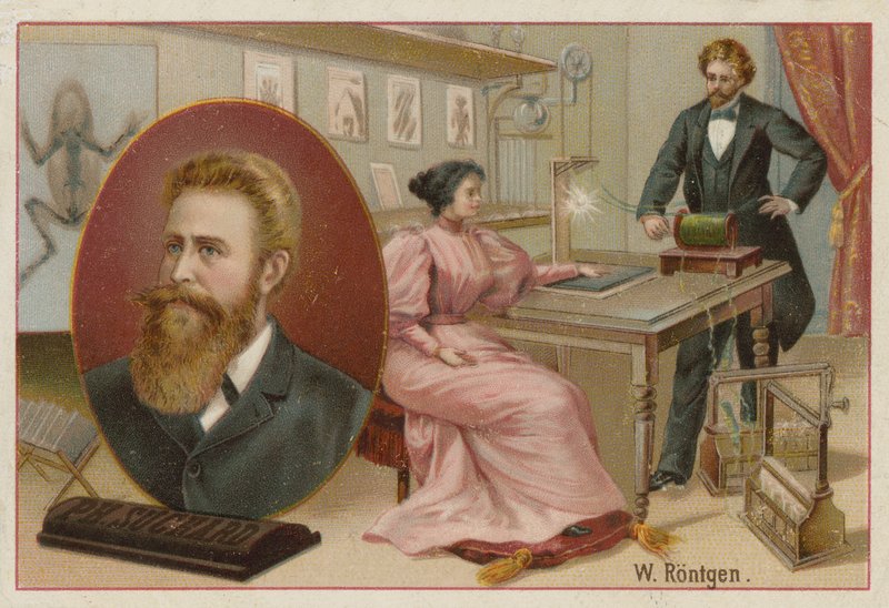 德国物理学家Wilhelm Roentgen 作者 瑞士学校