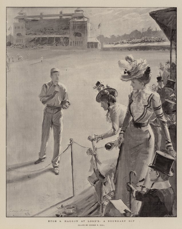 Eton v Harrow at Lord&39;s，Boundary Hit 作者 悉尼先验厅
