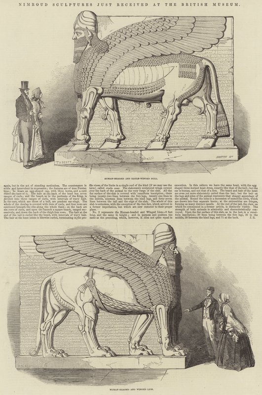 Nimroud Sculptures刚刚在大英博物馆收到 作者 TD斯科特