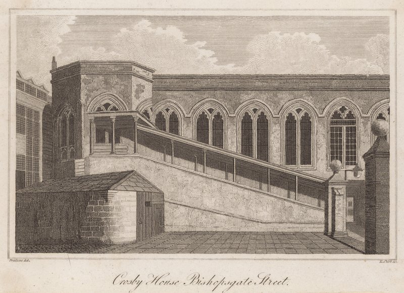 Crosby Hall，Bishopsgate Street，伦敦 作者 T.香Pra
