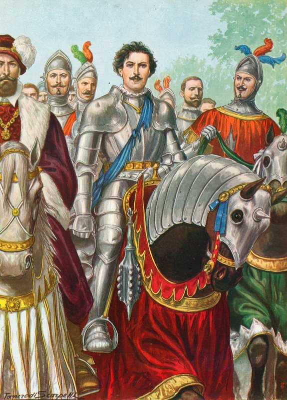 Ettore Fieramosca在1503年巴列塔战役之后 作者 坦克雷迪·斯卡佩利