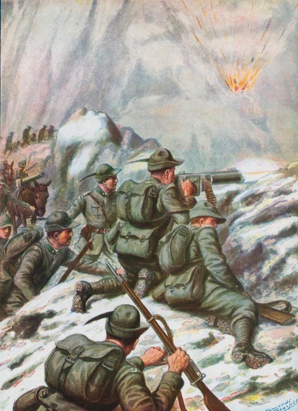 WW1的意大利士兵 作者 坦克雷迪·斯卡佩利