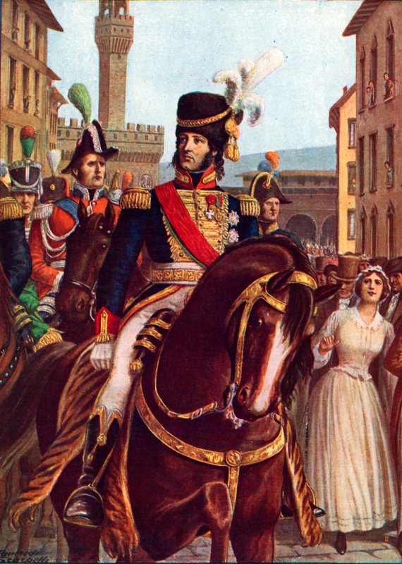 Joachim Murat于1801年1月19日进入佛罗伦萨 作者 坦克雷迪·斯卡佩利