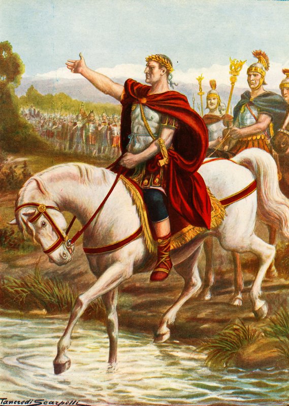 Julius Caesar穿过Rubicon 作者 坦克雷迪·斯卡佩利