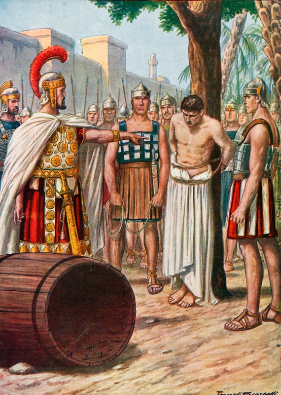 Marcus Atilius Regulus回到迦太基 作者 坦克雷迪·斯卡佩利
