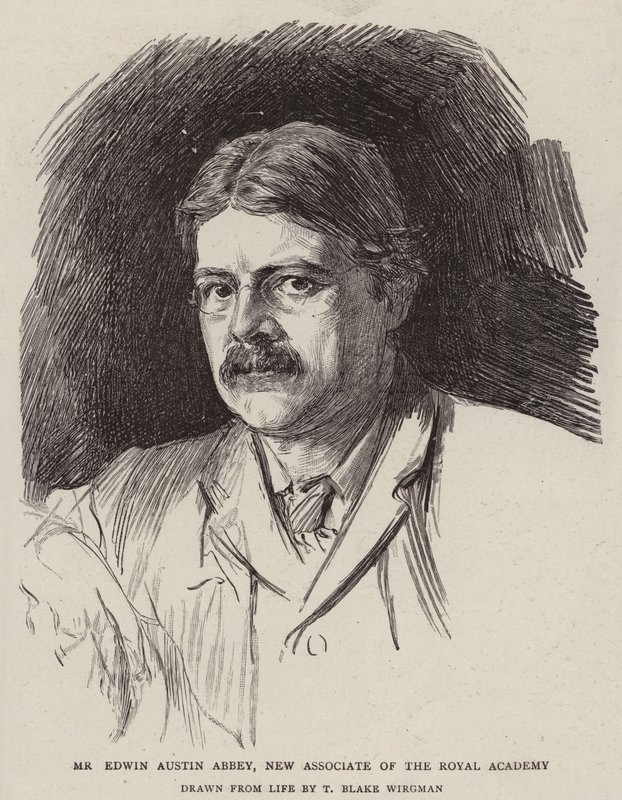 Edwin Austin Abbey先生，皇家学院新任副教授 作者 西奥多·布莱克·威格曼