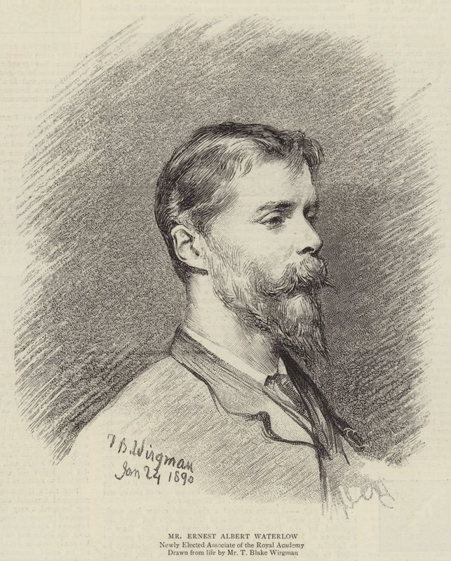 Ernest Albert Waterlow 先生（版画） 作者 西奥多·布雷克（后）威格曼