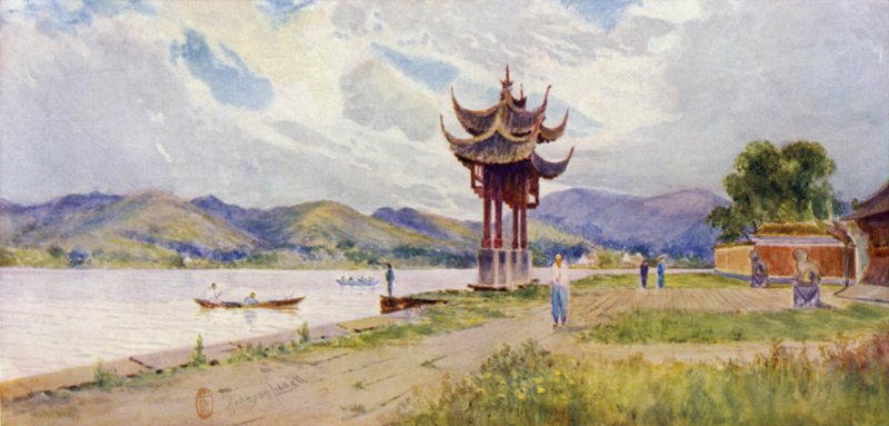 杭州，皇家图书馆的Pailau 作者 托马斯·霍奇森·利德尔