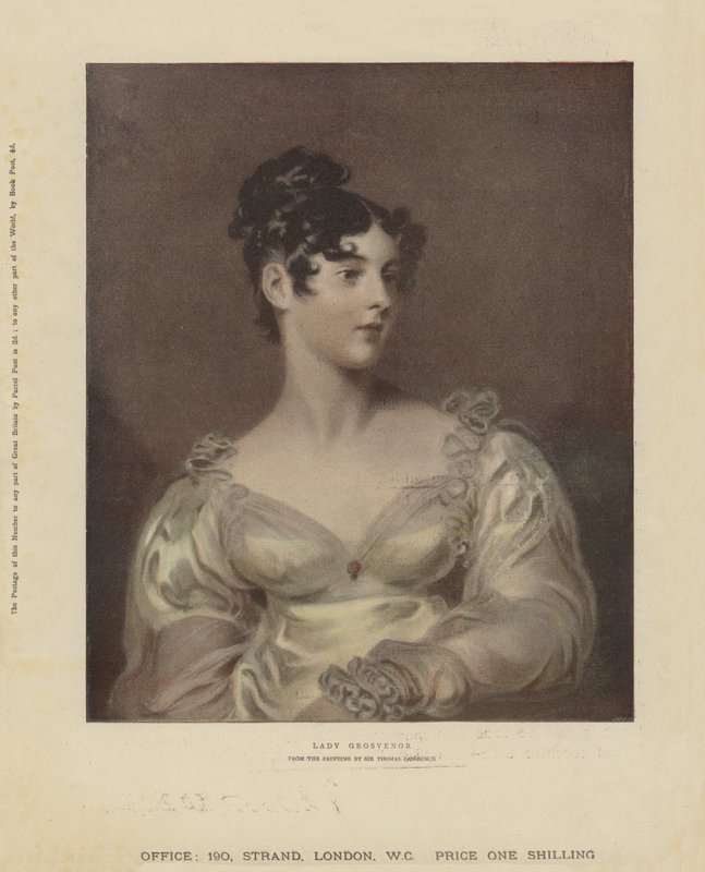 Lady Grosvenor（chromolitho） 作者 托马斯·劳伦斯