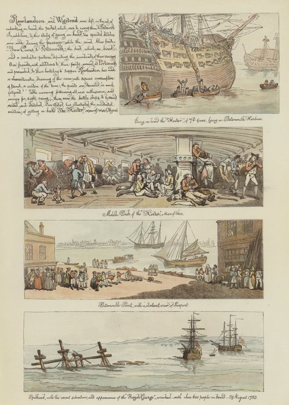 Rowlandson的巡回赛之旅，1782年（chromolitho） 作者 托马斯·罗兰森
