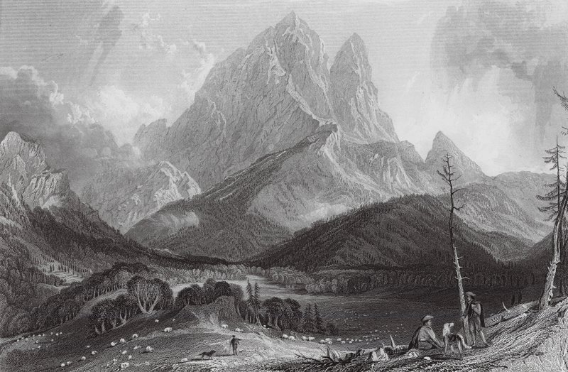 米迪奥索山（雕刻） 作者 托马斯（后）Allom