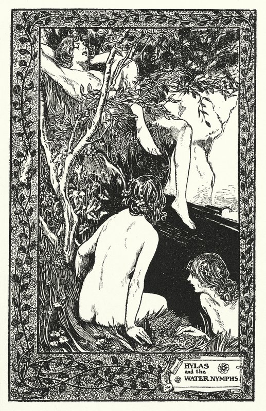 希拉斯与水仙女》（石版画） 作者 汤玛斯·希思·罗宾逊
