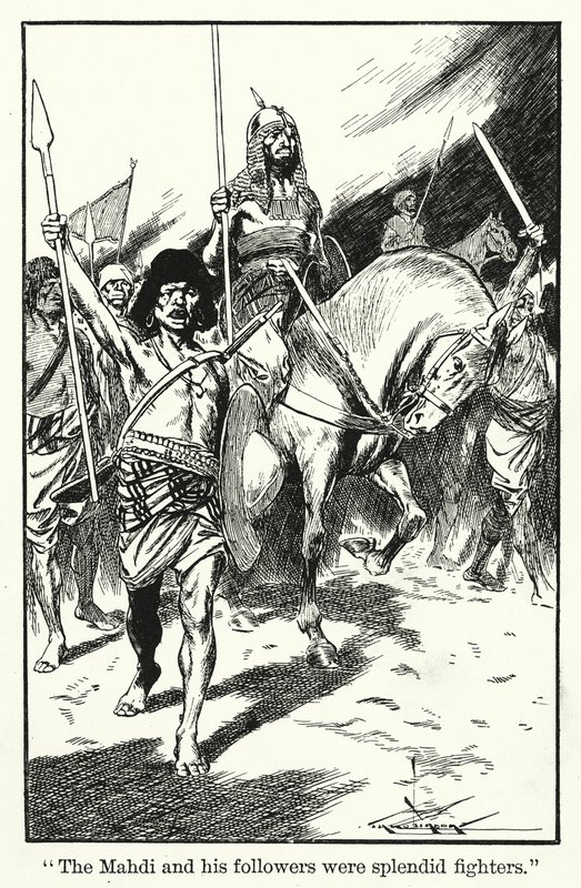 "马赫迪和他的追随者都是出色的战士"（石版画） 作者 汤玛斯·希思·罗宾逊