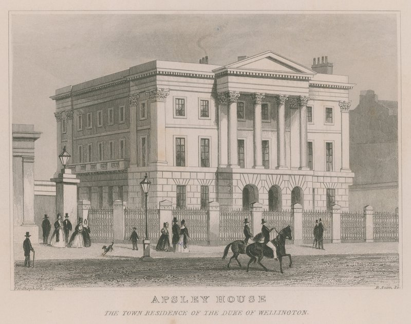 Apsley House，海德公园角，伦敦，惠灵顿公爵的住所 作者 托马斯·霍斯默牧羊人