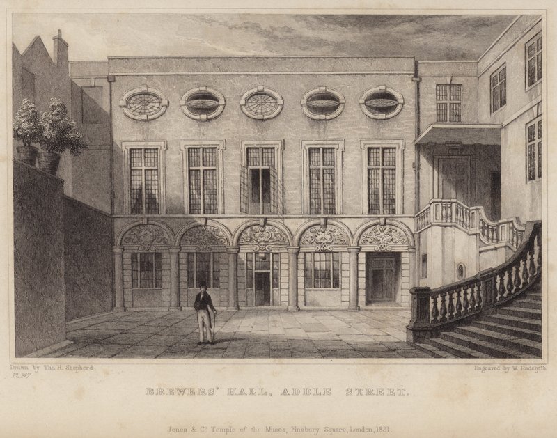 Addle Street的Brewers Hall 作者 托马斯·霍斯默牧羊人