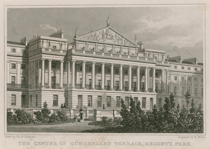 伦敦摄政公园Cumberland Terrace中心 作者 托马斯·霍斯默牧羊人