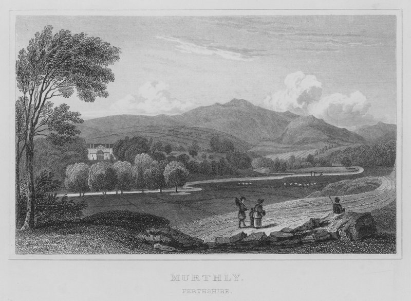 Murthly, Perthshire (engraving) 作者 托马斯·霍斯默牧羊人