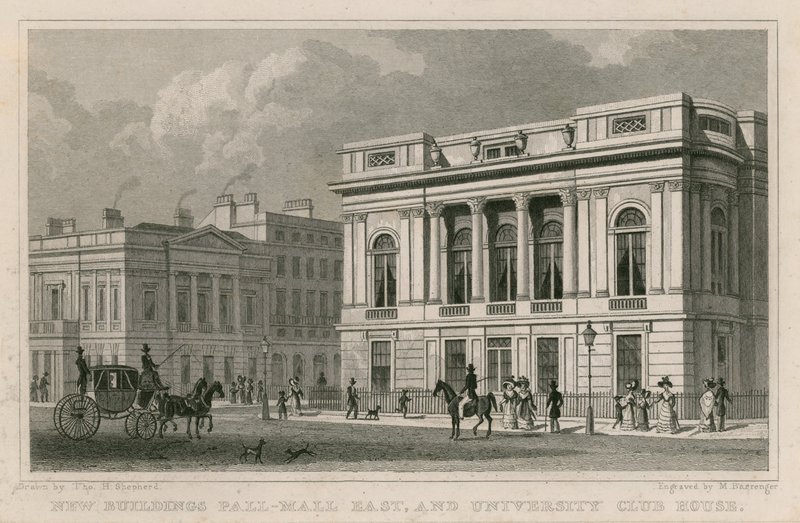 新建筑Pall Mall East和University Club House 作者 托马斯·霍斯默牧羊人
