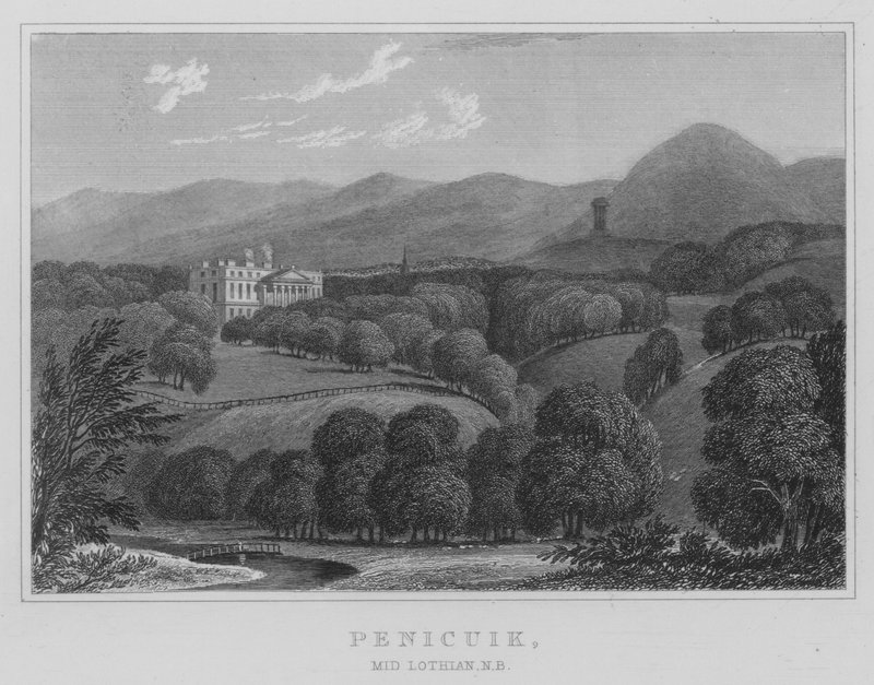 Penicuik, Mid Lothian, NB (engraving) 作者 托马斯·霍斯默牧羊人
