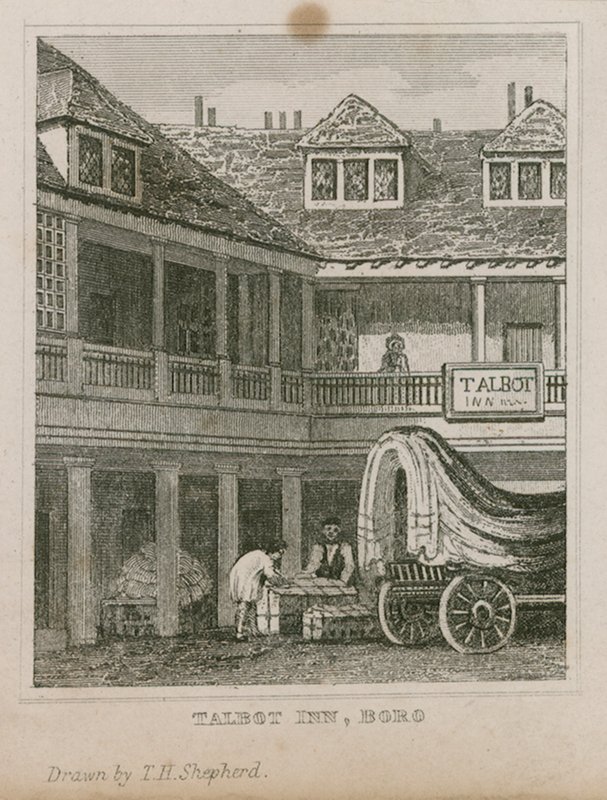 The Tabard Inn，Southwark 作者 托马斯·霍斯默牧羊人