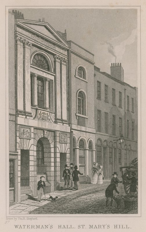 Waterman&39;s Hall，St Mary&39;s Hill，伦敦 作者 托马斯·霍斯默牧羊人