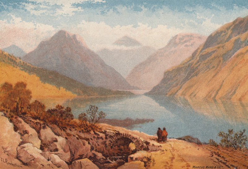 英国湖区，Wastwater（彩色石版画） 作者 罗伯汉长老托马斯·李森