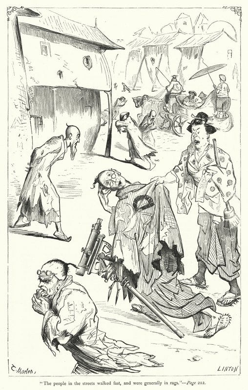 Illustration for Gullivers Travels by Jonathan Swift (engraving) 作者 托马斯·莫顿