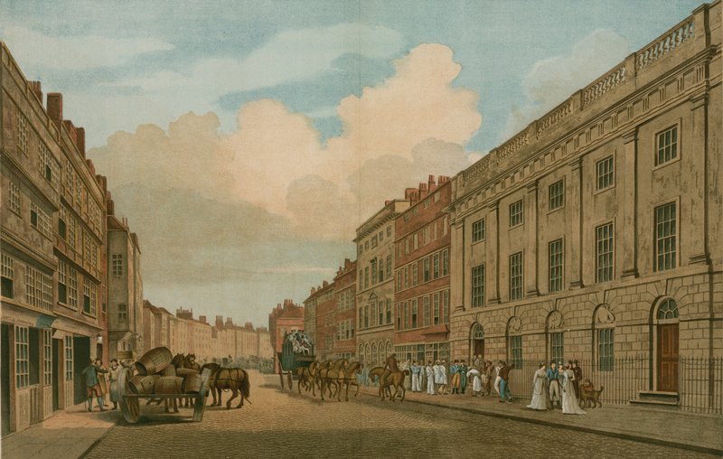 伦敦Leadenhall街东印度公司占据的房屋于1726年重新修订 作者 托马斯·斯纳尔。马尔顿