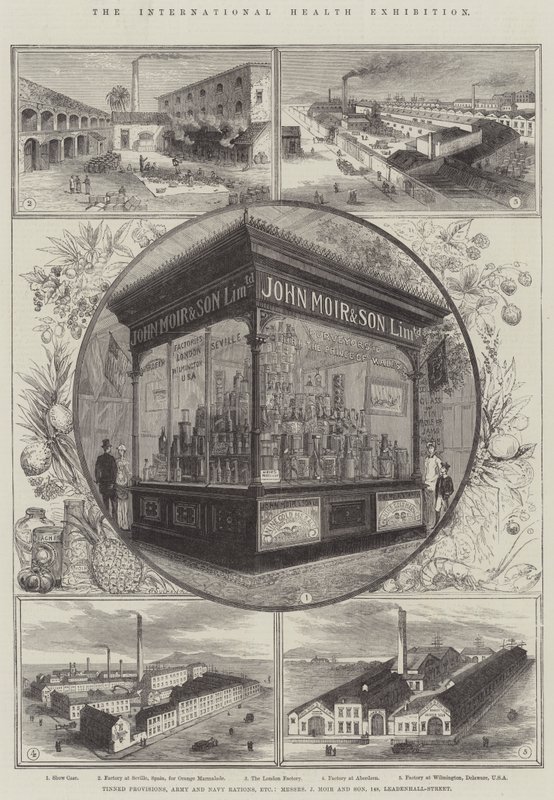 国际卫生展，罐装规定，陆军和海军定额等，Messers J Moir和Son，148，Leadenhall-Street 作者 托马斯·苏尔曼