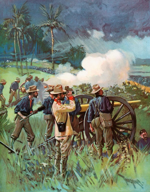 野战炮兵在行动 作者 Thure de Thulstrup