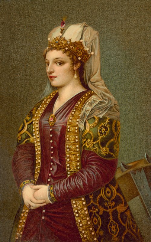 Caterina Cornaro的肖像 作者 蒂齐亚诺·韦切利（Tiziano Vecelli）