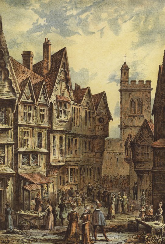 Bucklesbury，Cheapside（chromolitho） 作者 沃尔多·萨金特