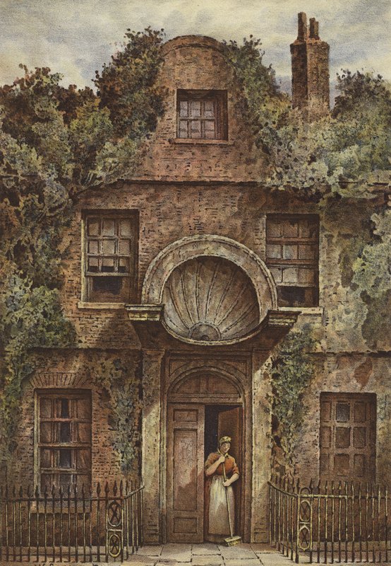 在费尔法克斯的门口，普特尼（chromolitho） 作者 沃尔多·萨金特