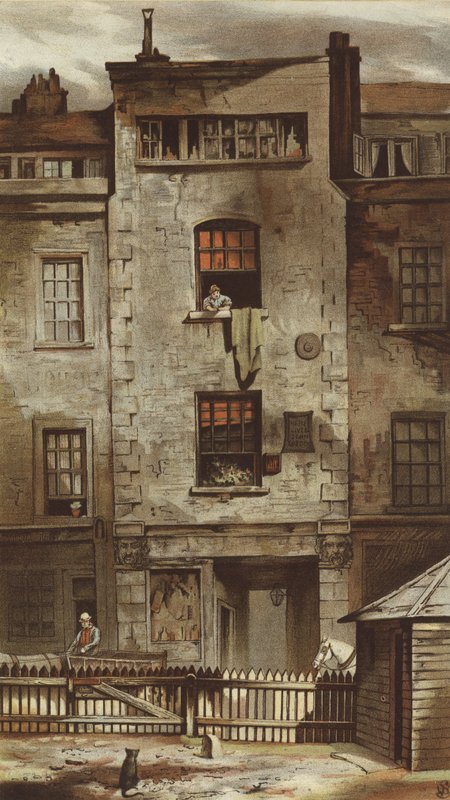 Dryden&39;s House，Fetter Lane（chromolitho） 作者 沃尔多·萨金特