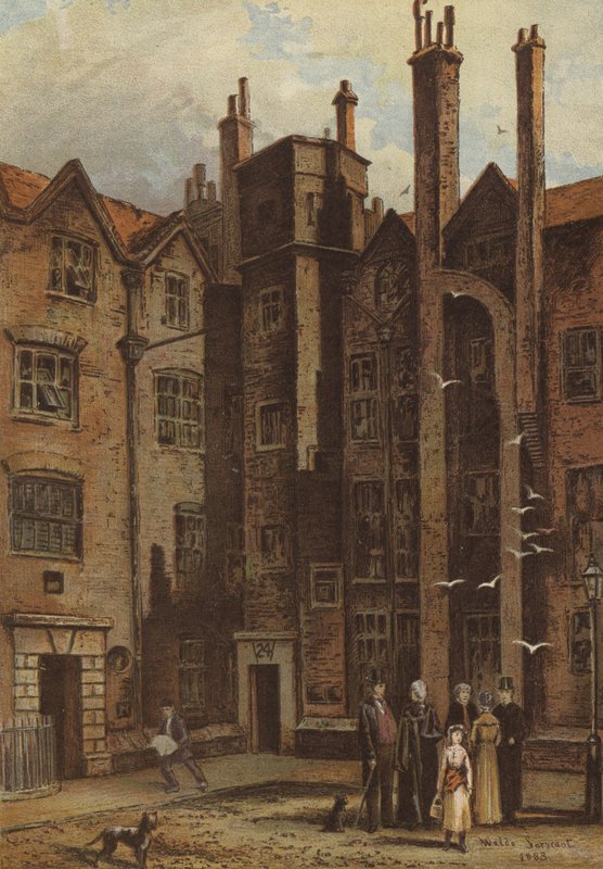 Gatehouse Court，林肯旅馆（chromolitho） 作者 沃尔多·萨金特