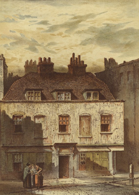 Old Houses，Dyott Street，Bloomsbury（chromolitho） 作者 沃尔多·萨金特