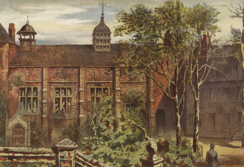 Staple Inn，First Court（chromolitho） 作者 沃尔多·萨金特