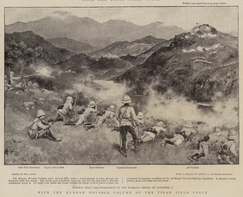 随着Tirah Field Force的Kurram Movable Column 作者 沃尔特·斯坦利·佩吉特
